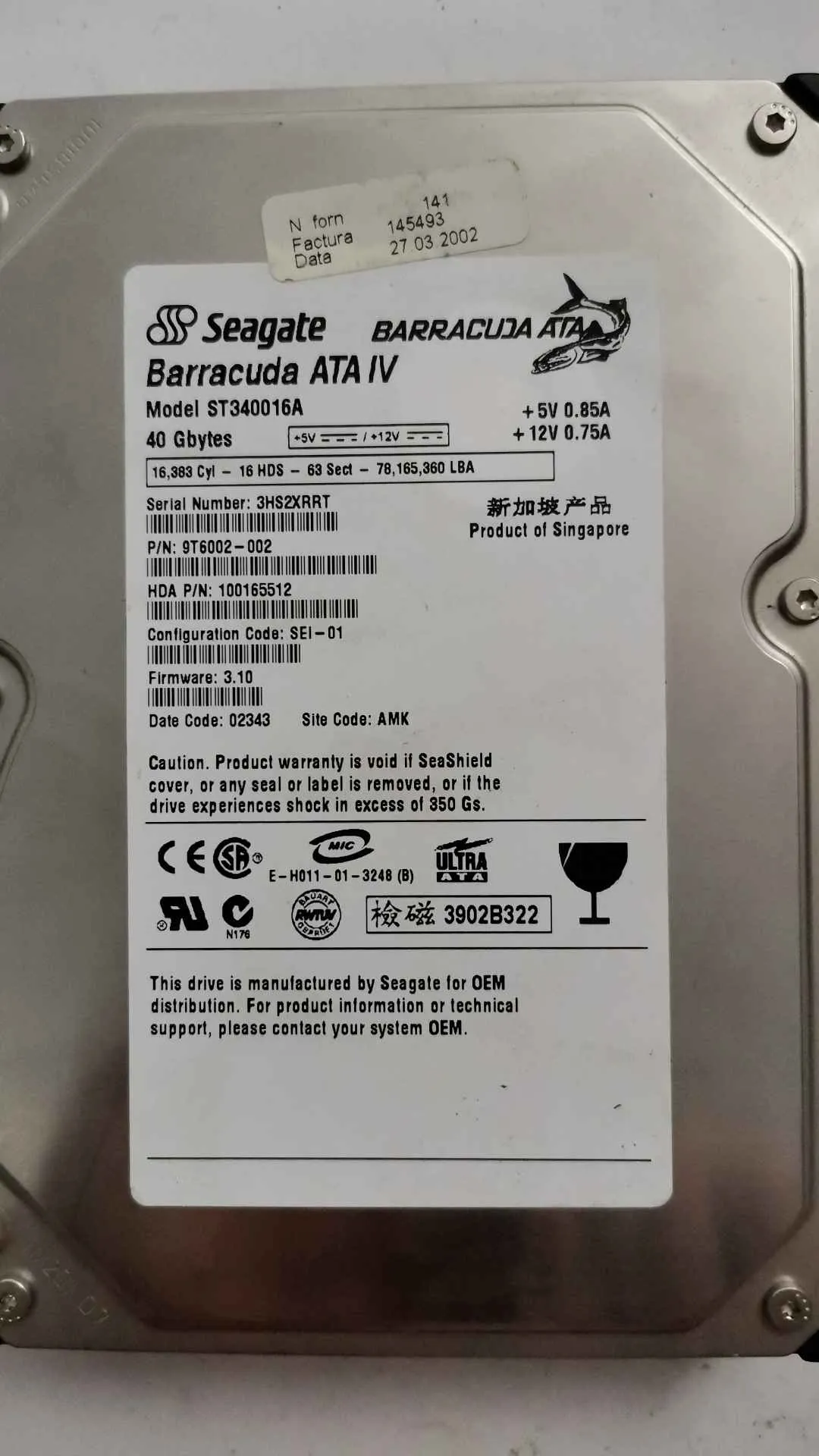 ST340016A