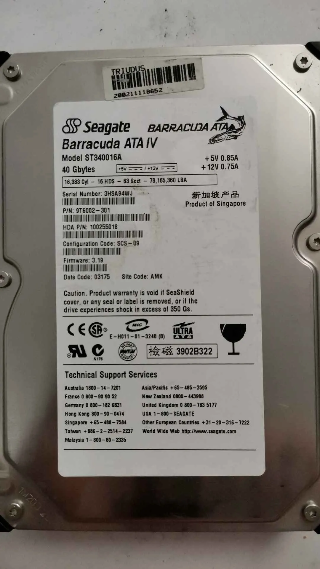 ST340016A