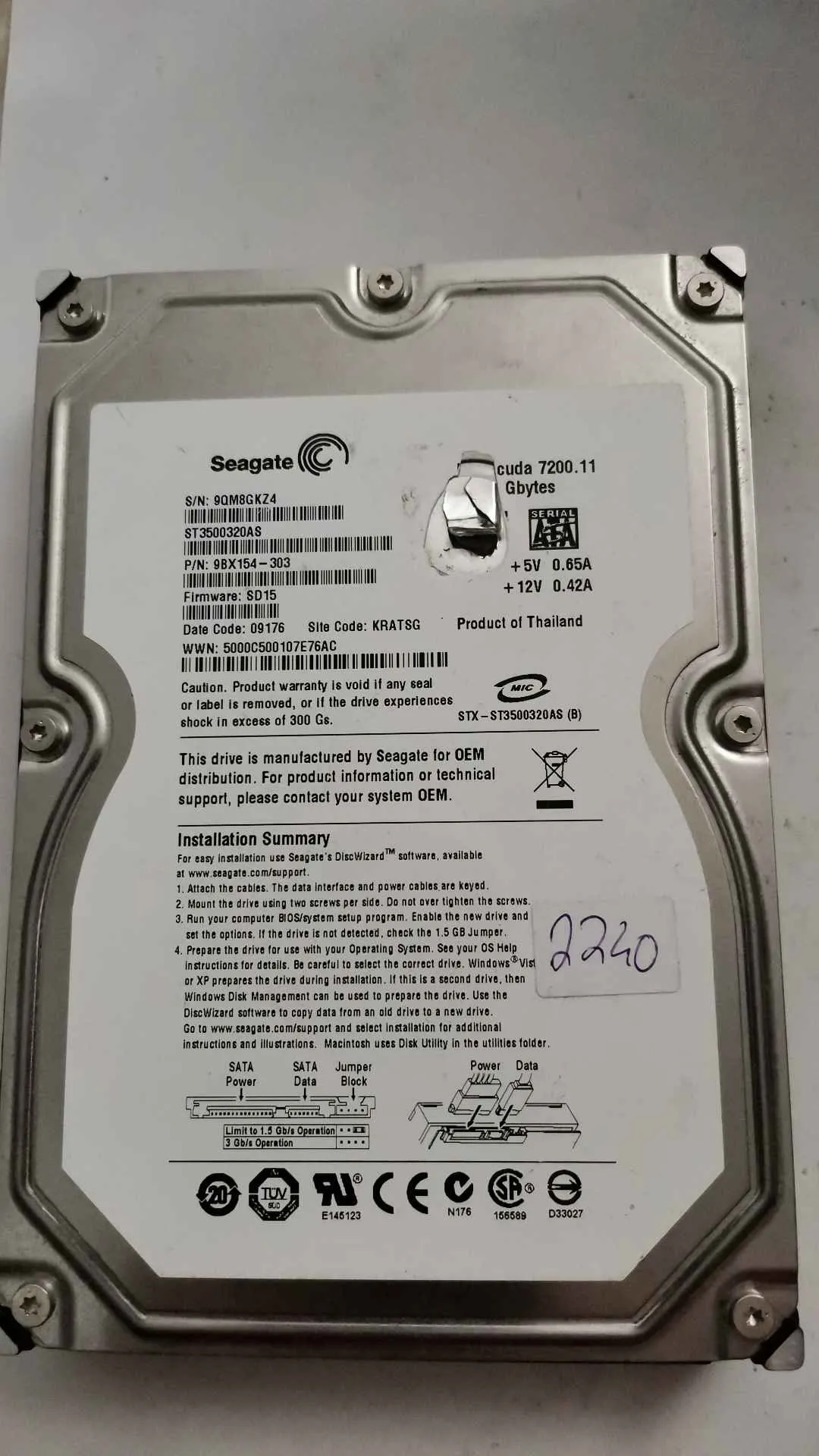 ST3500320AS