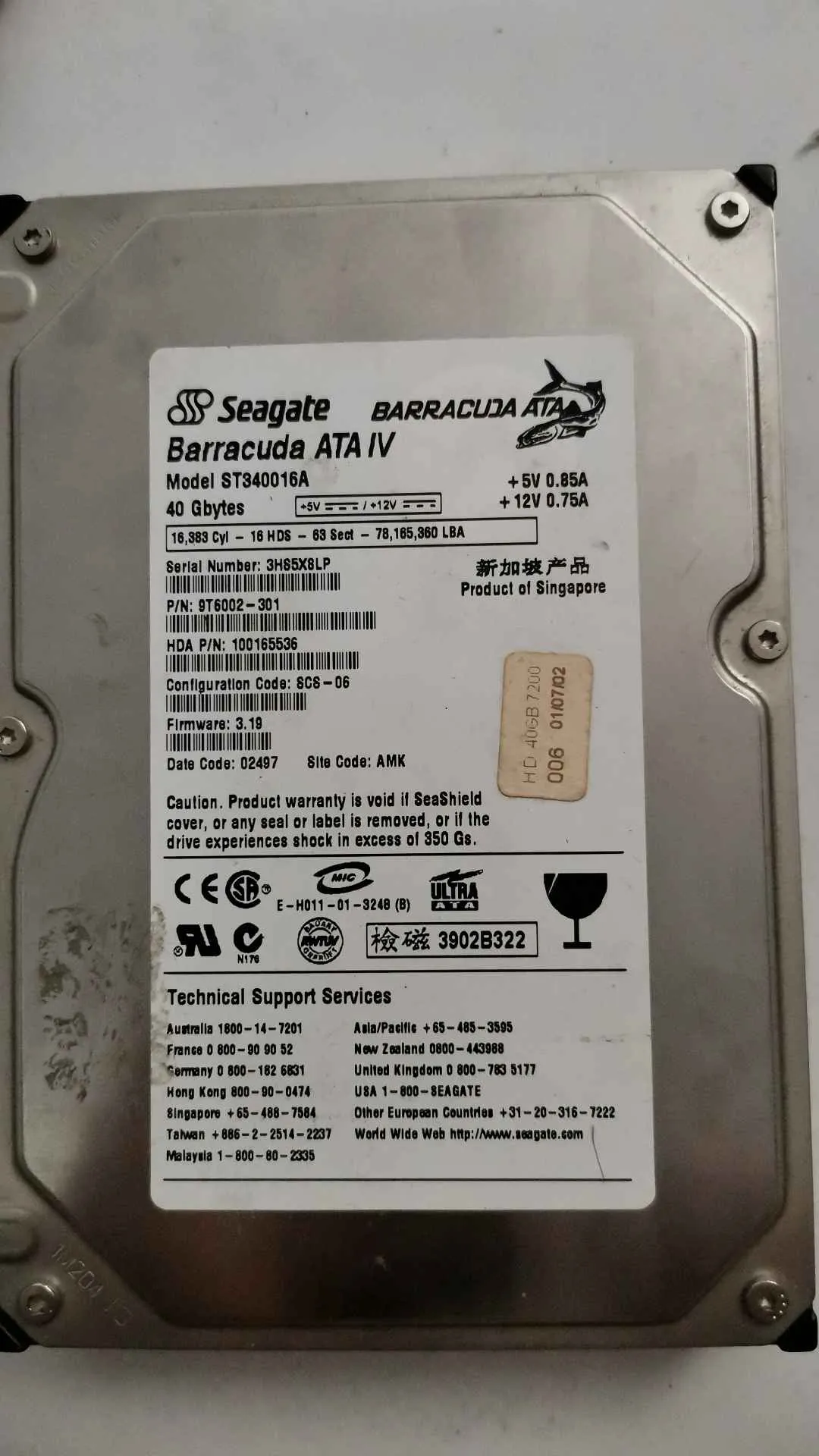 ST340016A