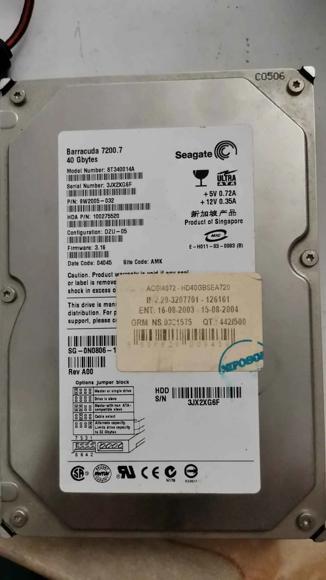 ST340014A