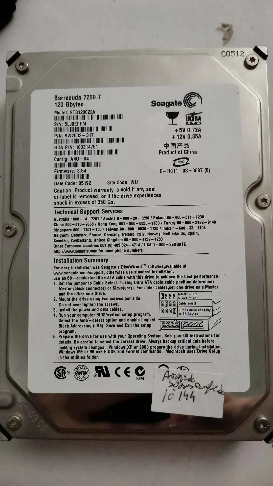 ST3120022A