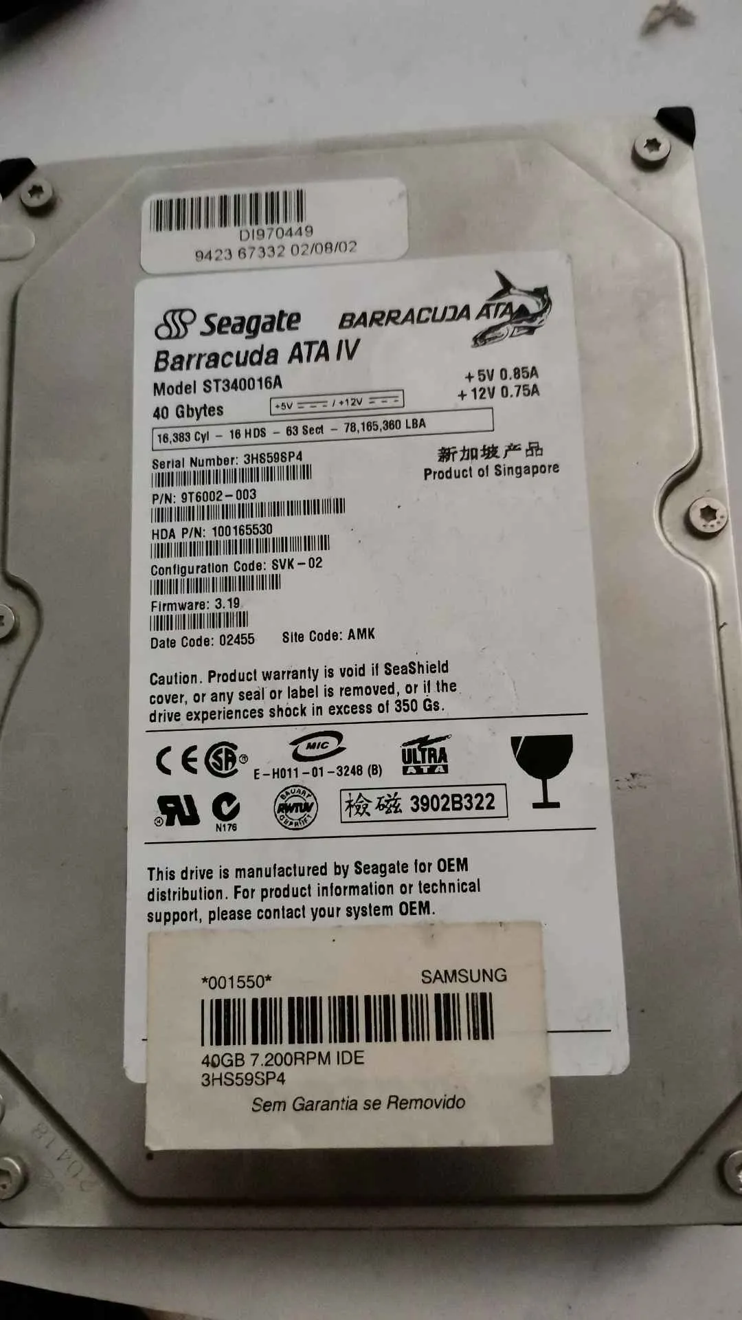 ST340016A