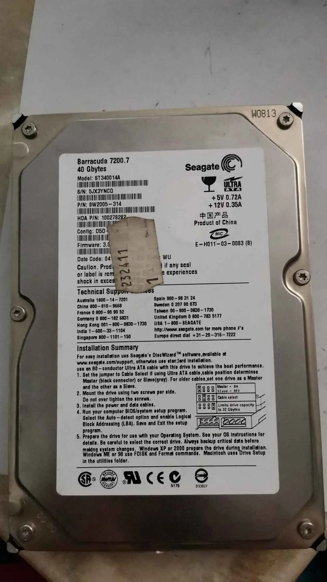 ST340014A