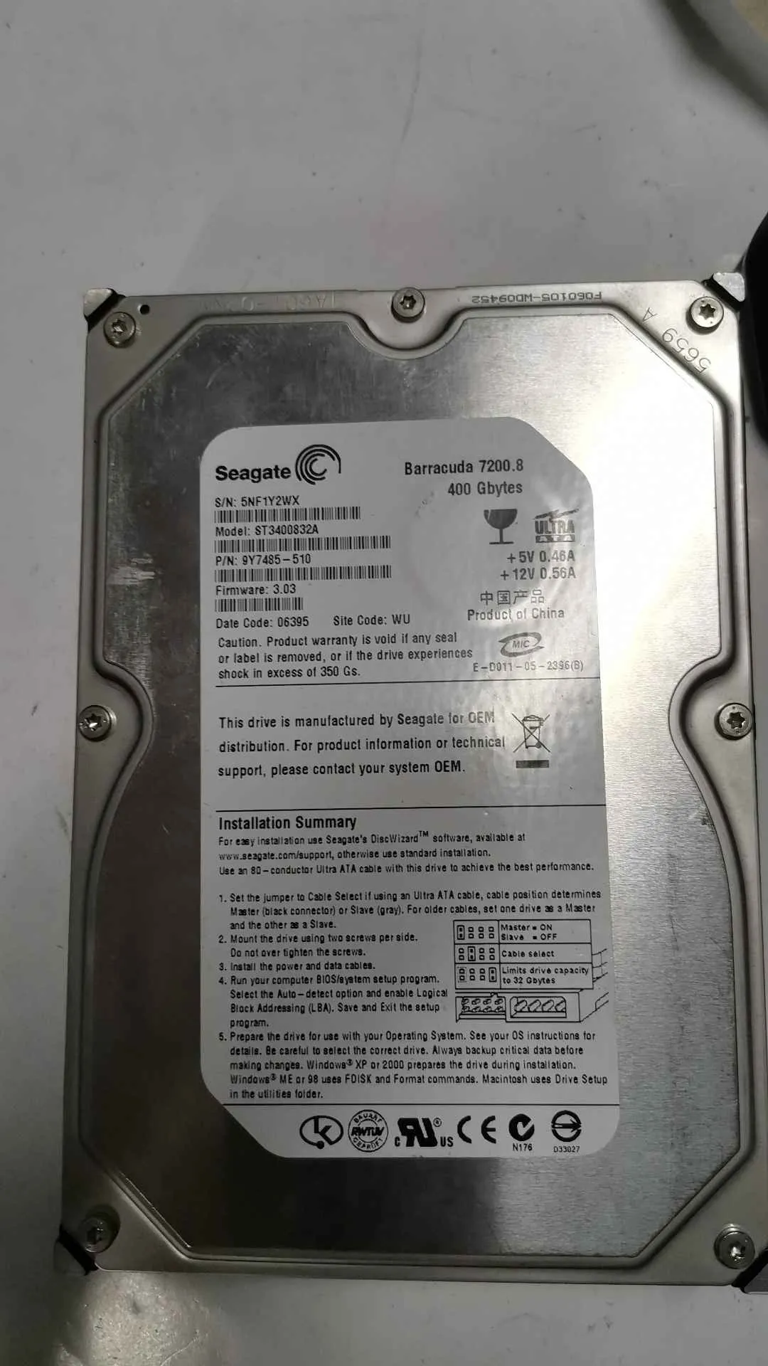 ST3400832A