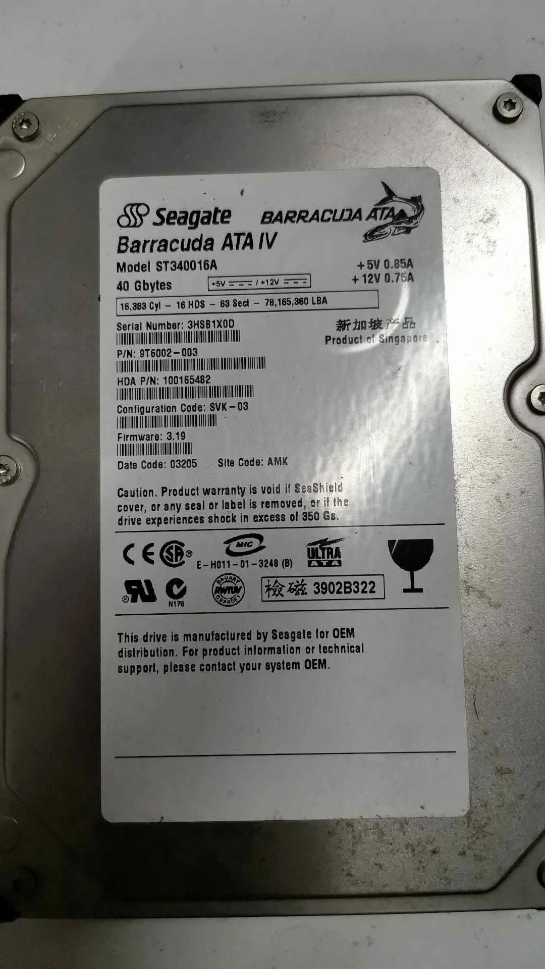 ST340016A