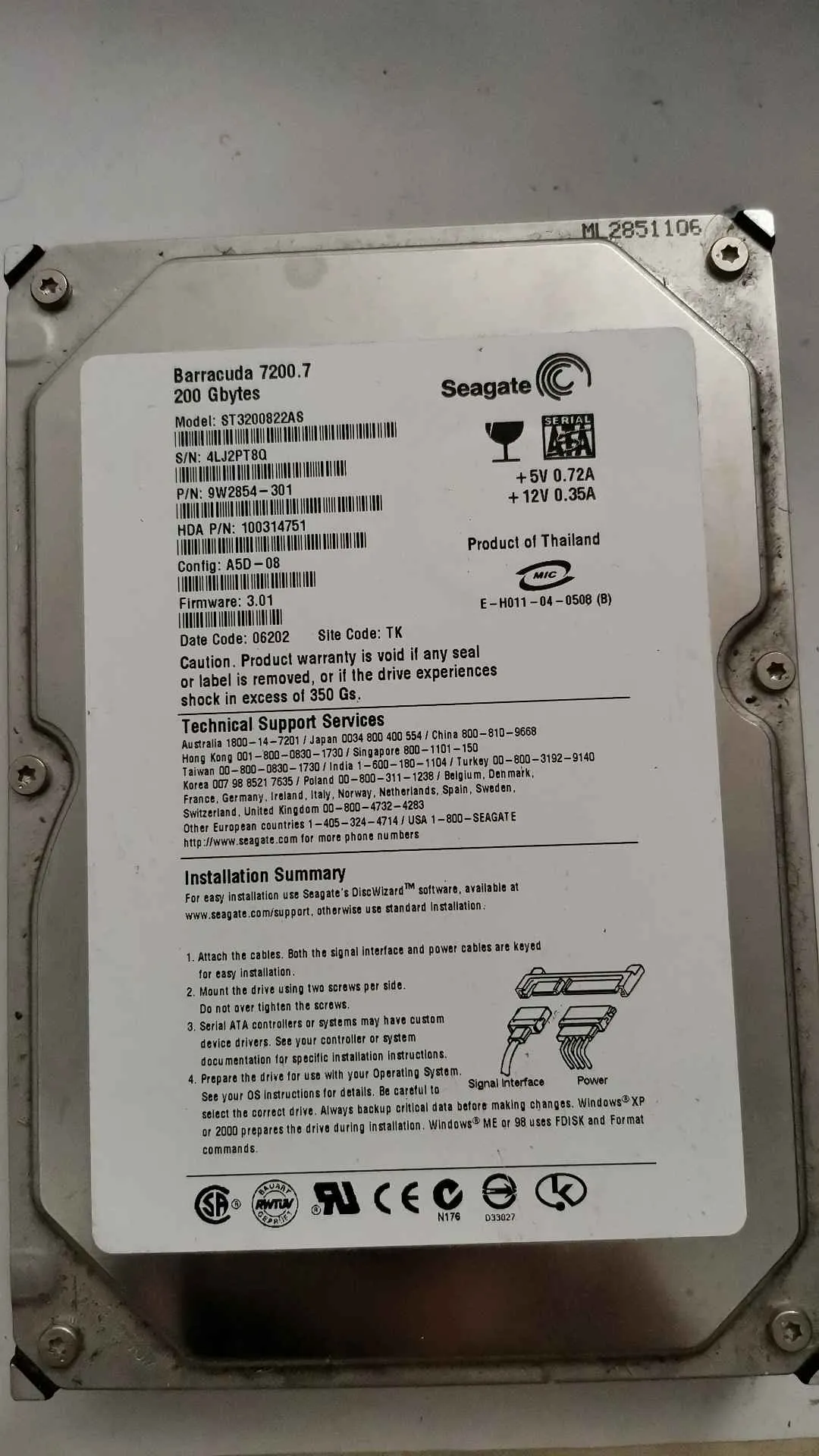 ST3200822AS