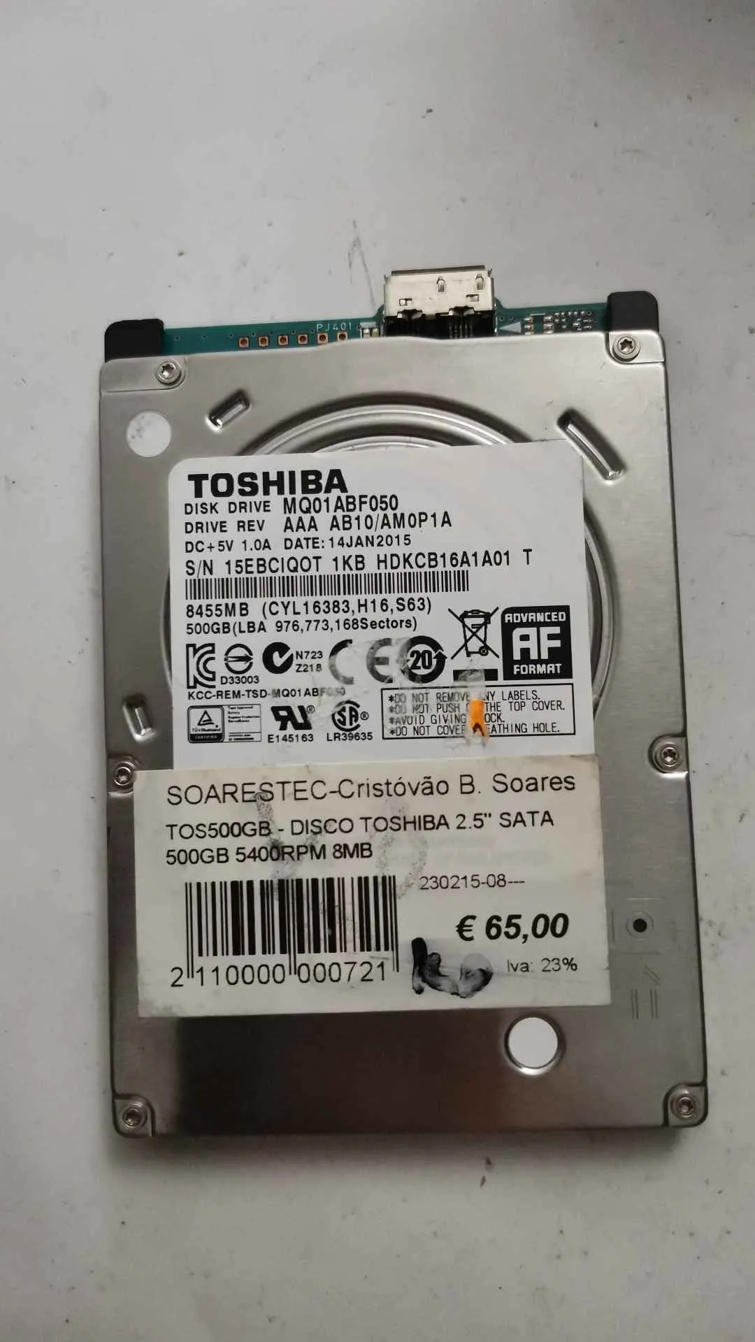 Toshiba MQ01ABF050