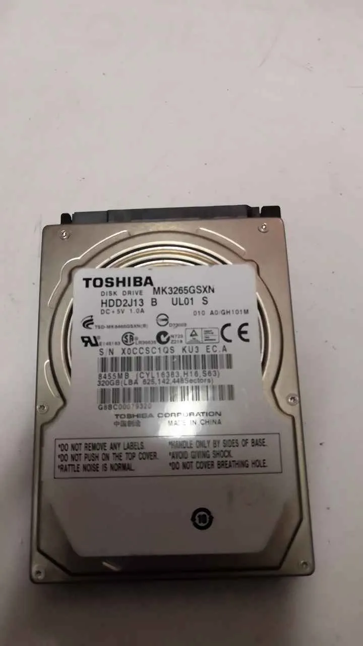 Toshiba MK3265GSXN S/N X0CCSC1QSKU3