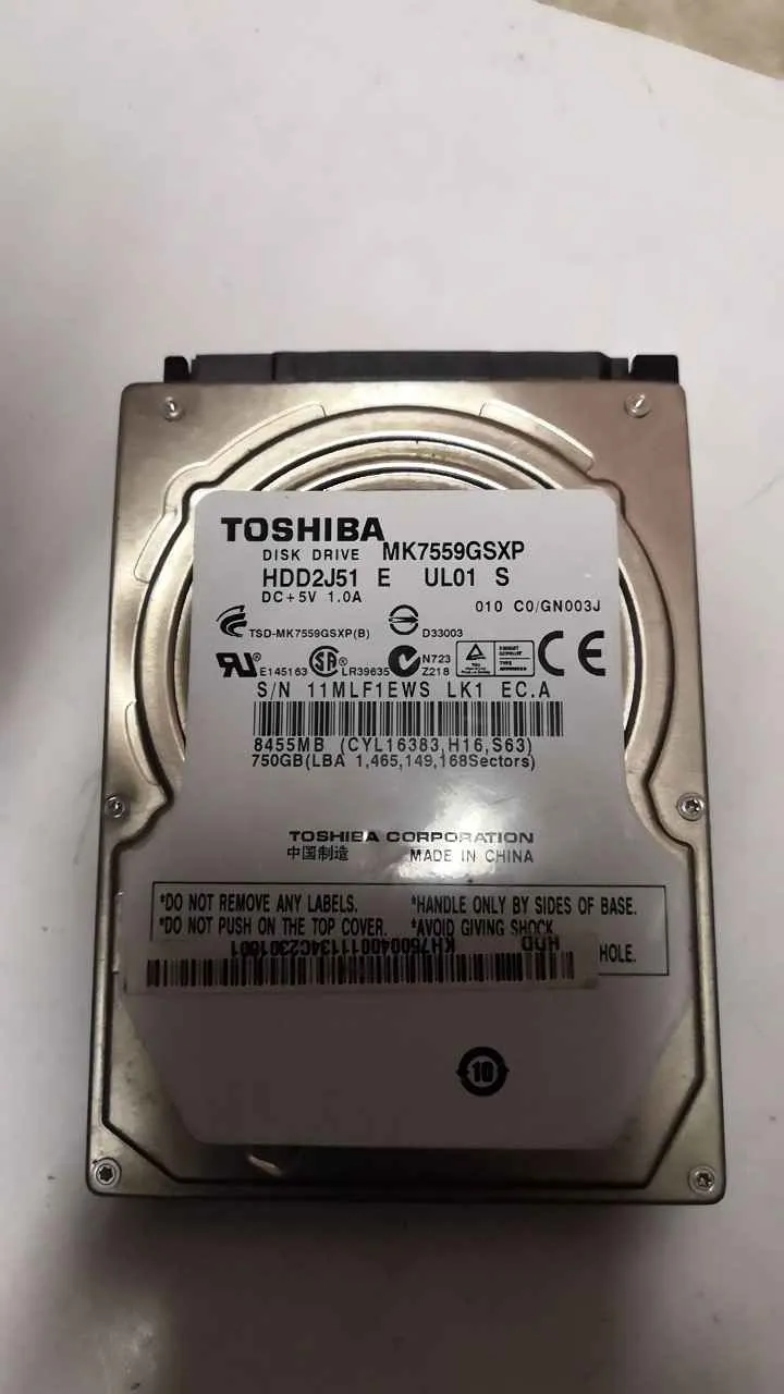 Toshiba MK7459GSXP S/N 11MLF1EWSLK1