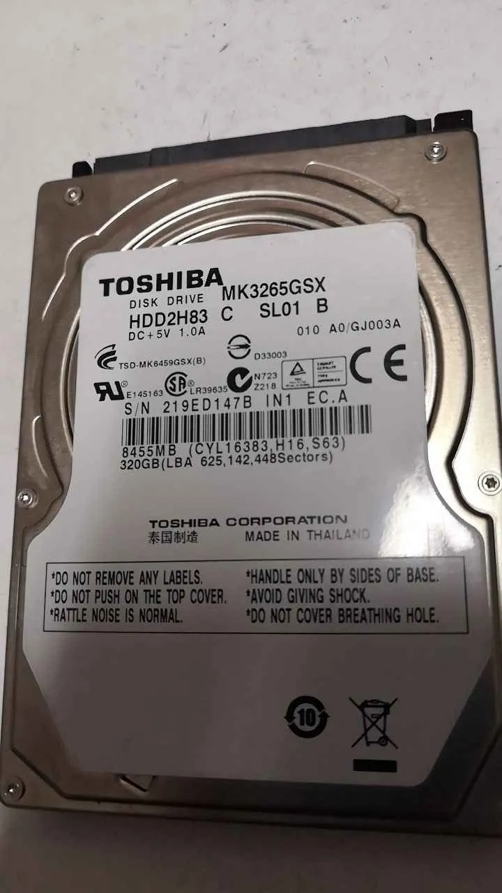 Toshiba MK3265GSX S/N 219ED147BIN1