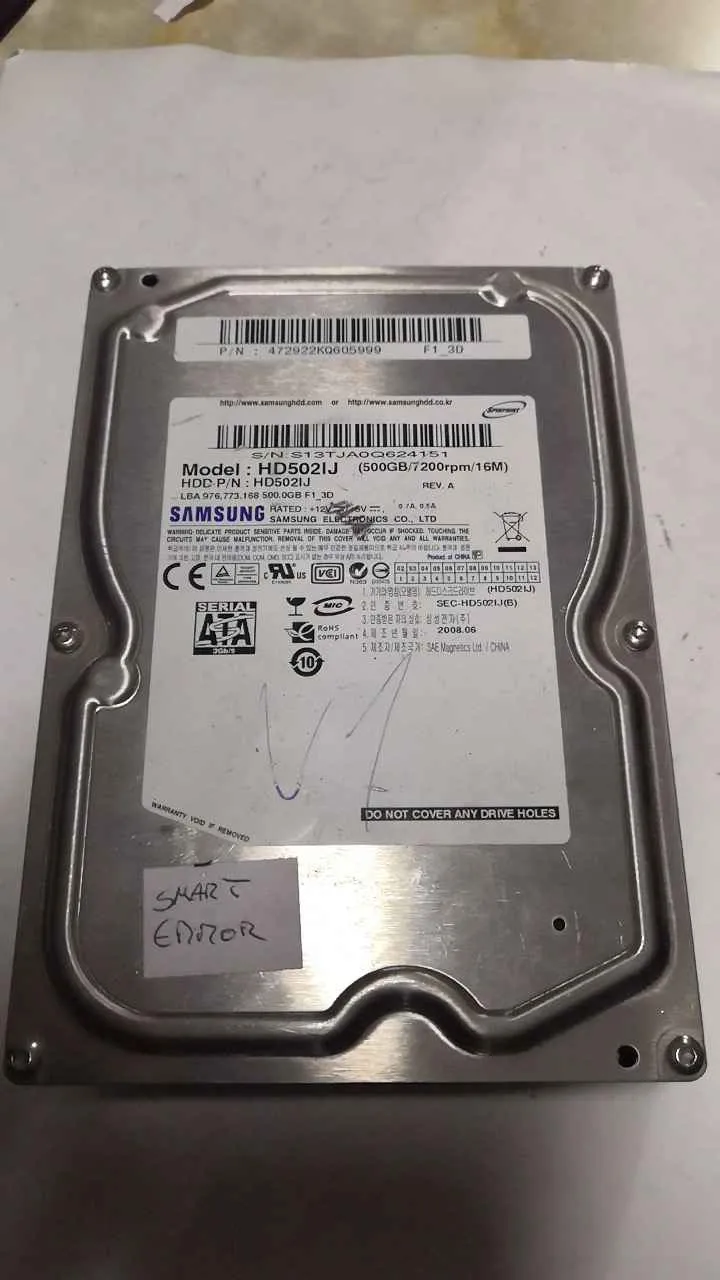 Samsung HD502IJ S/N S13TJA0Q624151