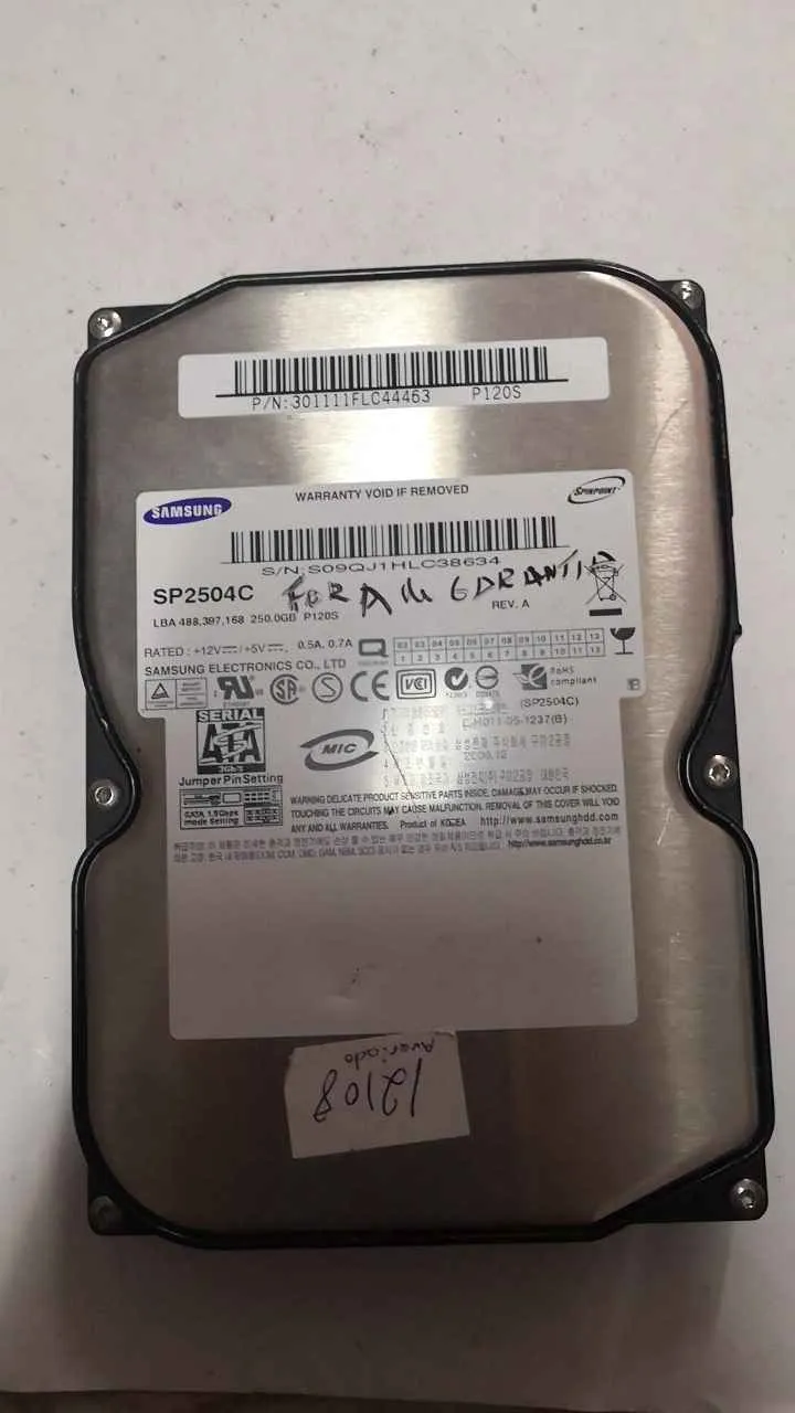 Samsung SP2504C S/N S09QJ1HLC38634