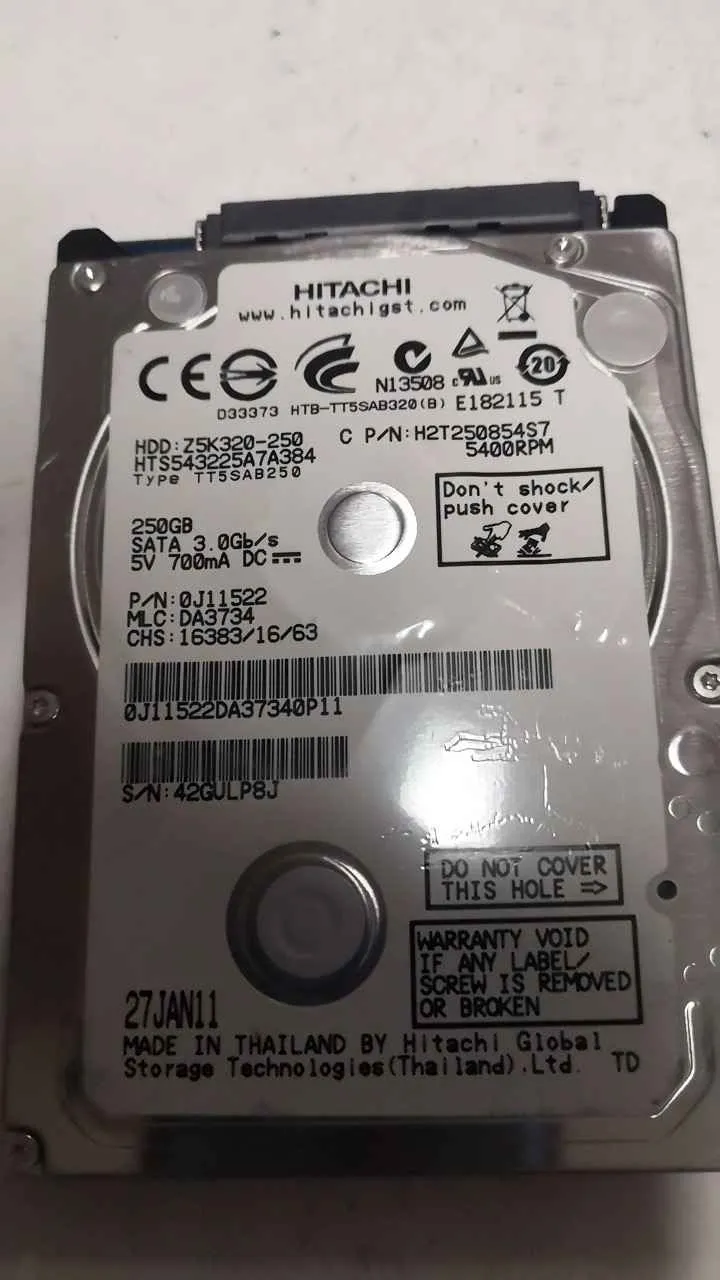 Hitachi HTS543225A7A384 S/N 42GULP8J