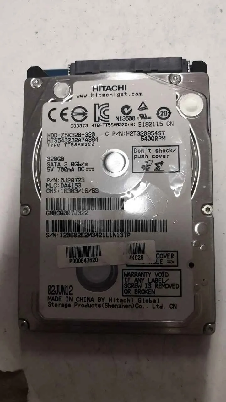 Hitachi HTS543232A7A384 S/N 120602E2M3421L1N13TP