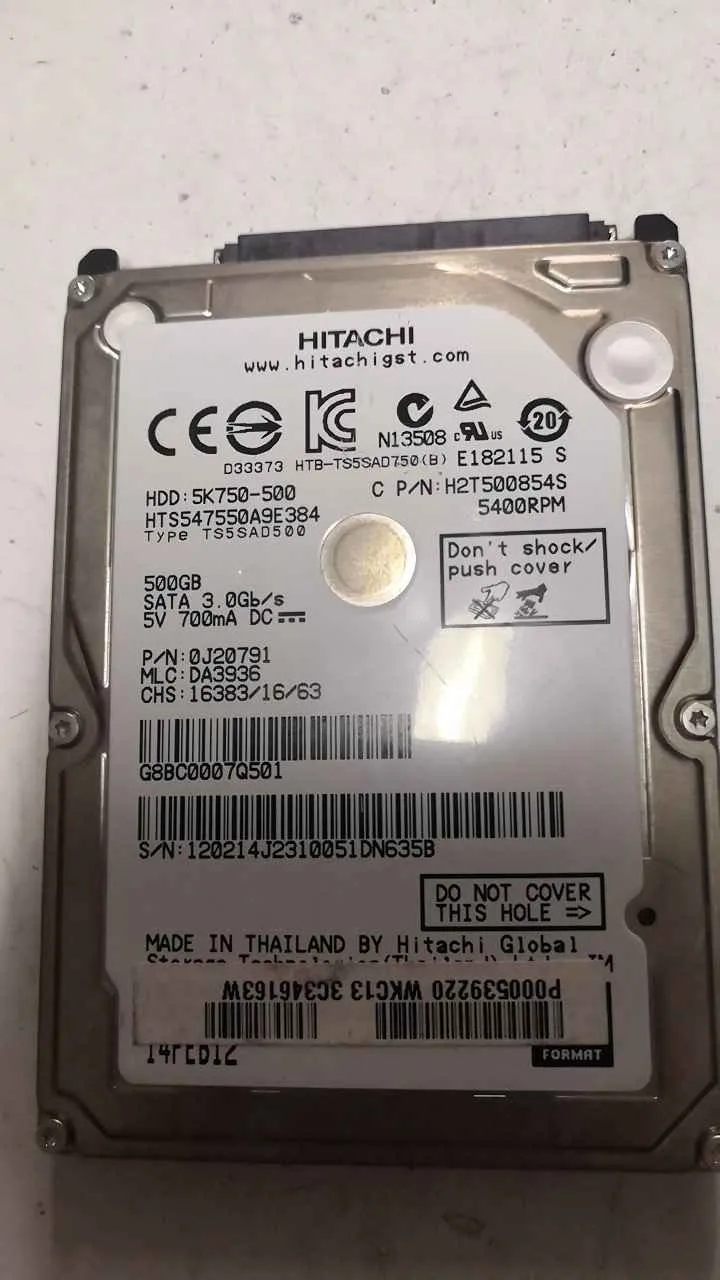 Hitachi HTA547550A9E384 S/N 120214J2310051DN635B