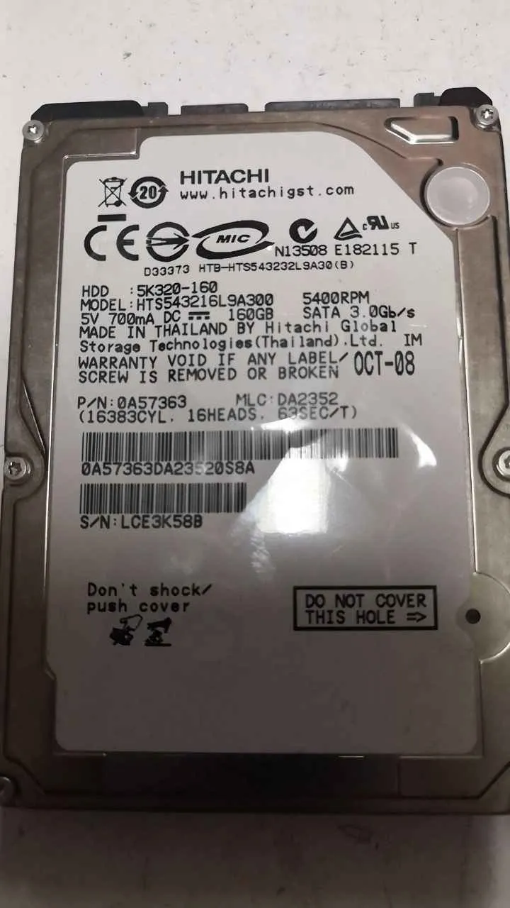 Hitachi HTA543216L9A300 S/N LCE3K58B