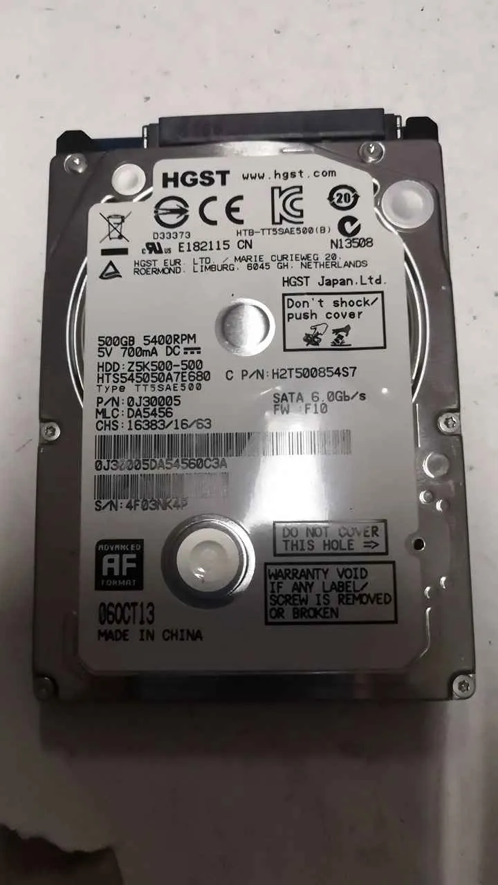 Hitachi HTA545050A7E680 S/N 4F03NK4P