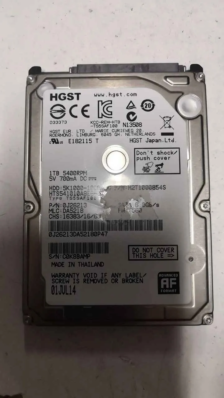 Hitachi HTS541010A9E680 S/N C0K8BAMP