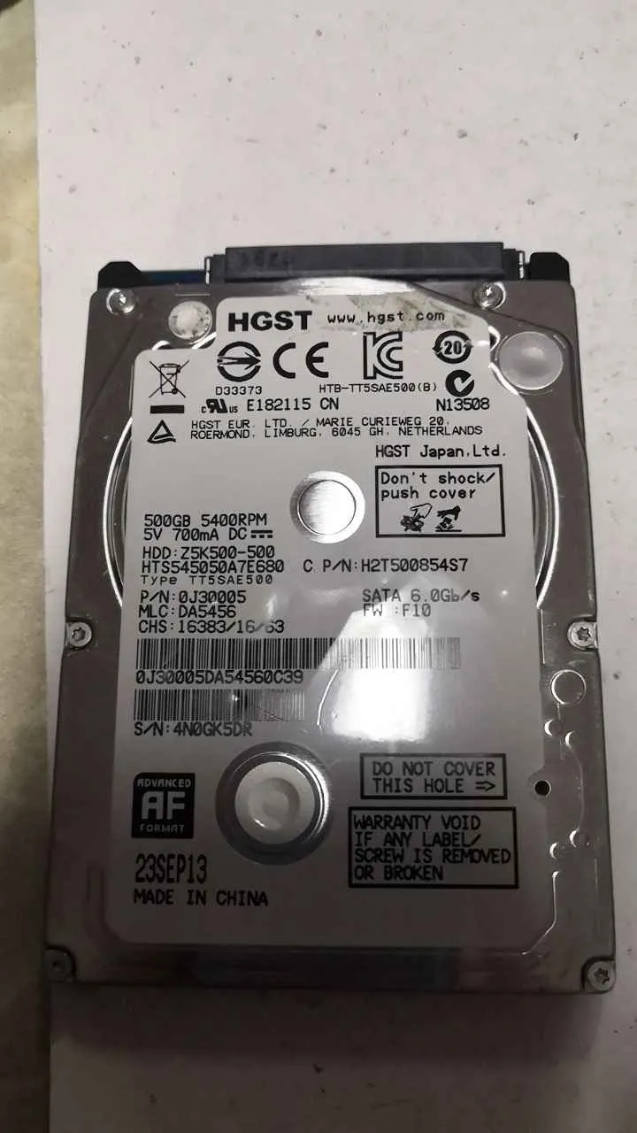Hitachi HTS545050A7E680 S/N 4N0GK5DR
