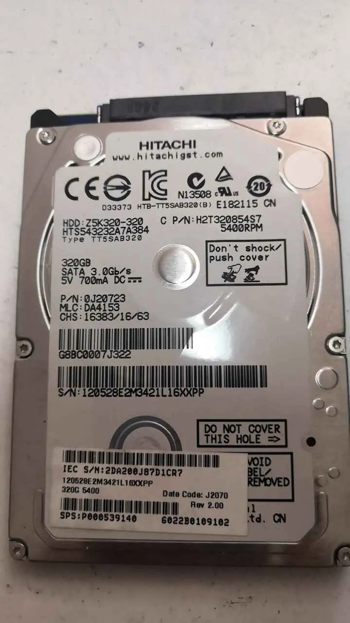 Hitachi HTS543232A7A384 S/N 120528E2M3421L16XXPP