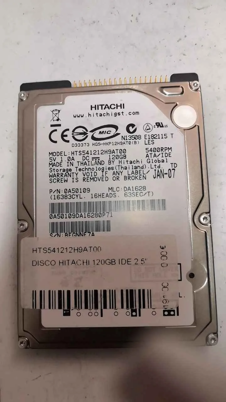 Hitachi HTS541212H9AT00 S/N BEGNNE7A