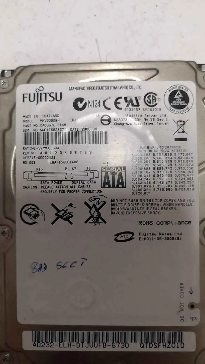 Fujitsu MHV2080BH