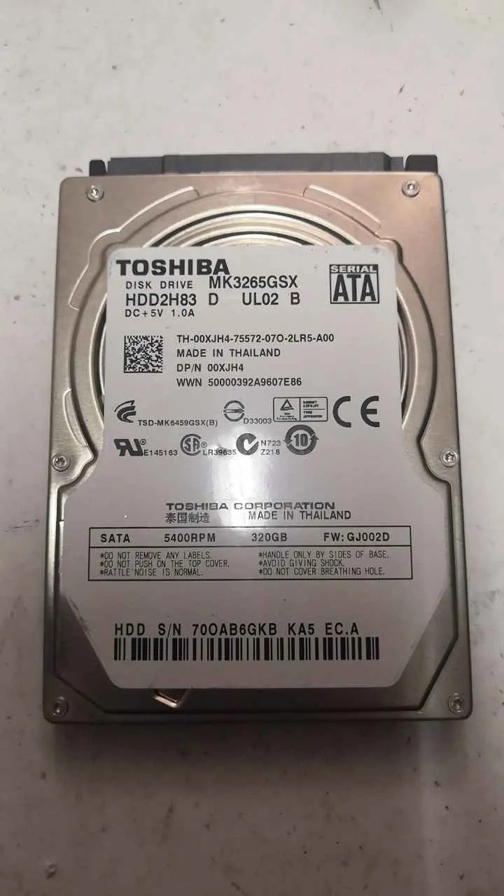 Toshiba MK3265GSX S/N 70OAB6GKBKA5