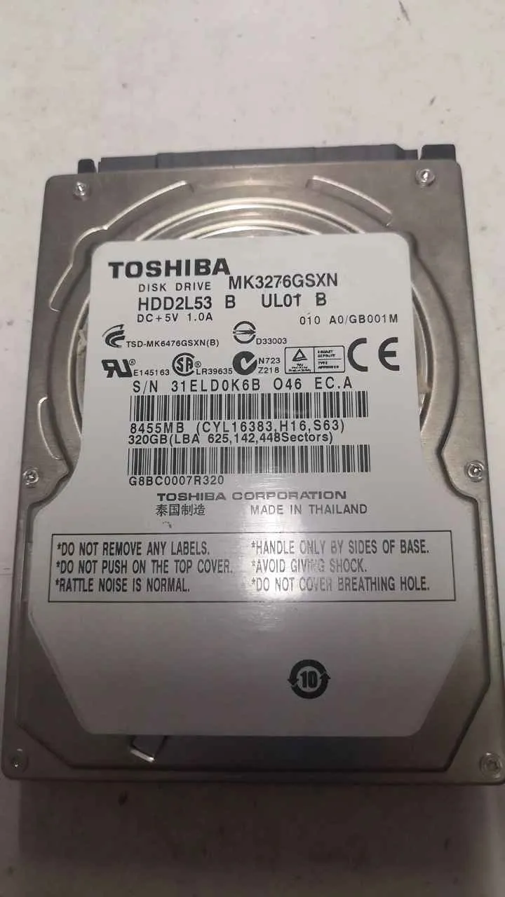 Toshiba MK3276GSXN S/N 31ELD0K6BO46