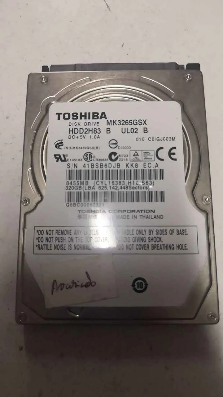 Toshiba MK3265GSX S/N 41BSB6DJBKK8