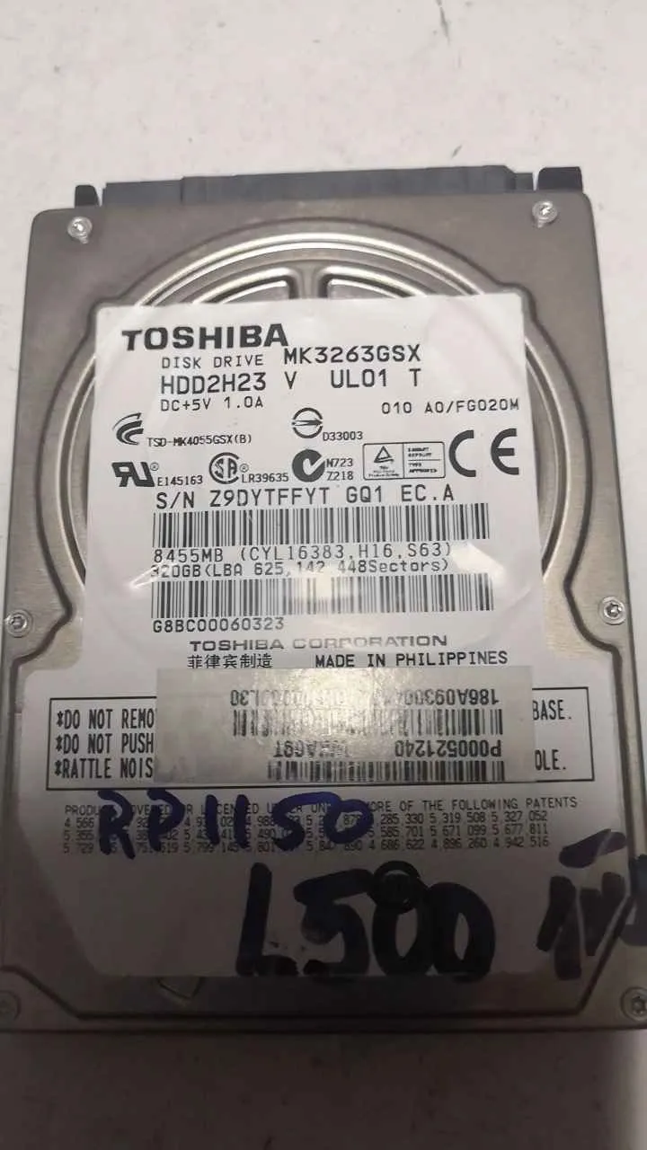 Toshiba MK3263GSX S/N Z9DYTFFYTGQ1