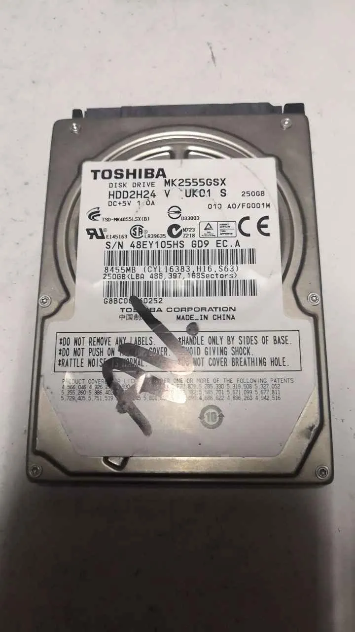 Toshiba MK2555GSX S/N 48EY105HSGD9