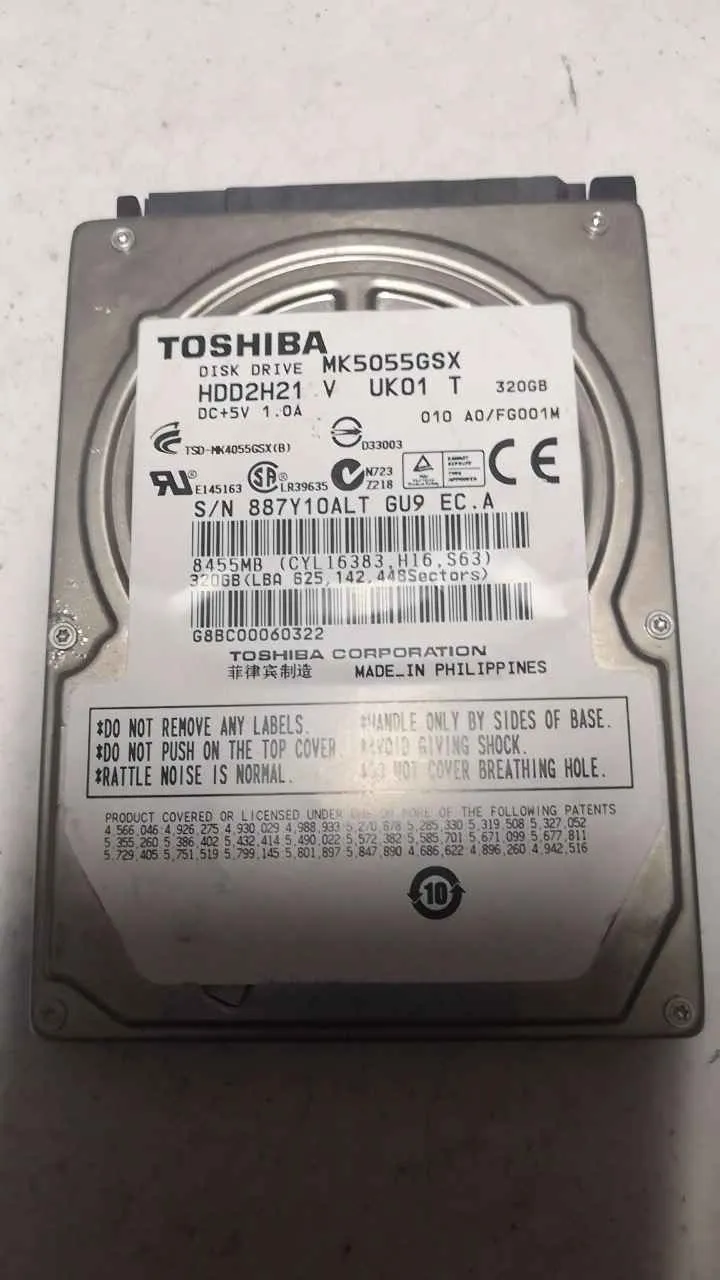 Toshiba MK5055GSX S/N 887Y10ALTGU9