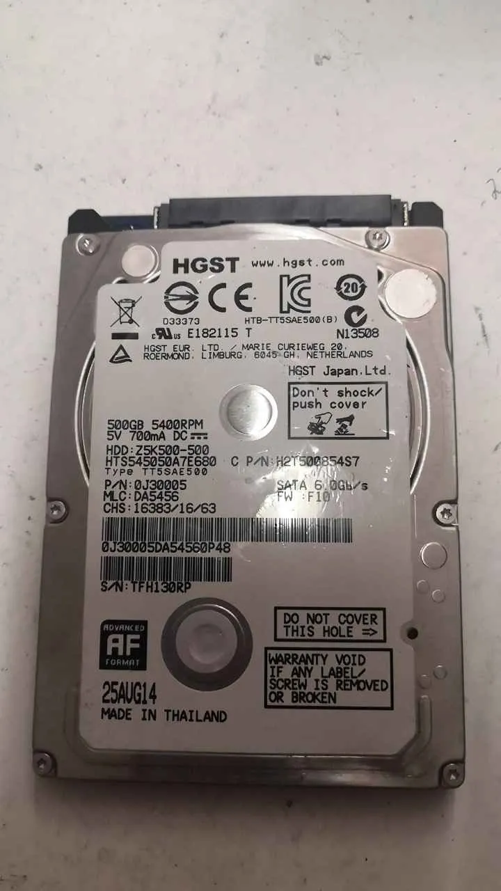Hitachi HTS545050A7E680 S/N TFH130RP