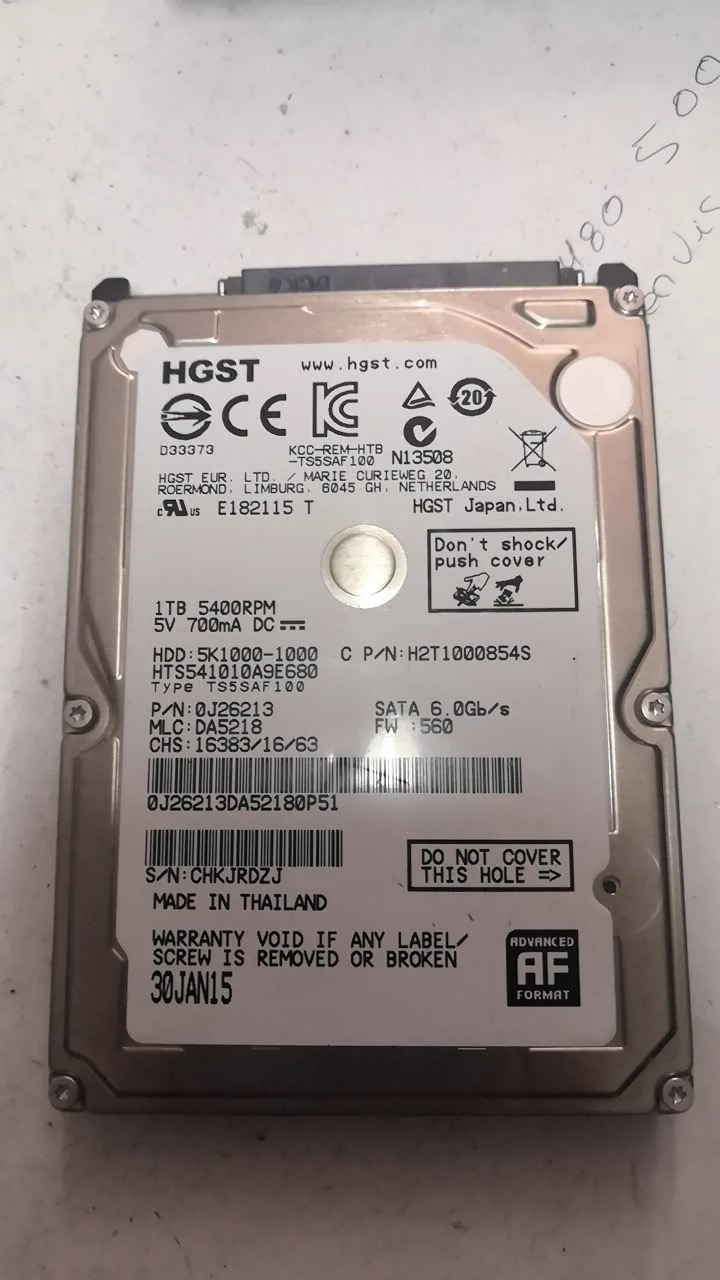 Hitachi HTS541010A9E680 S/N CHKJRDZJ