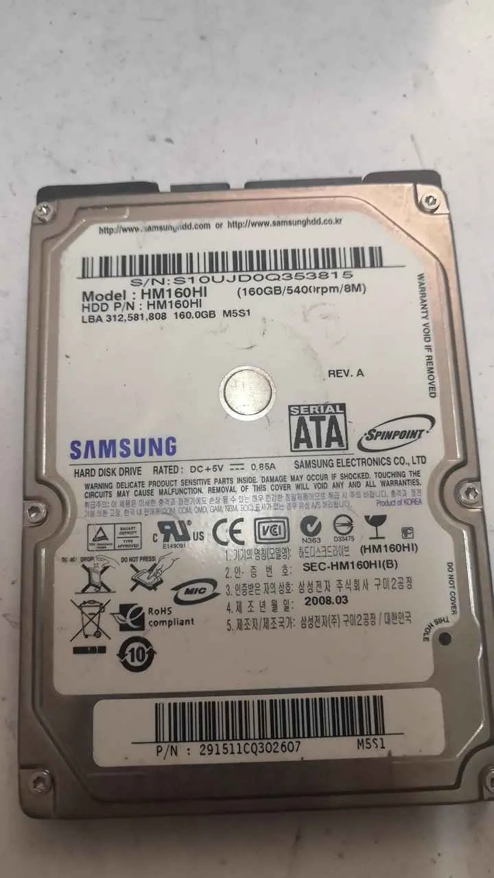 Samsung HM160HI S/N S10UJD0Q353815