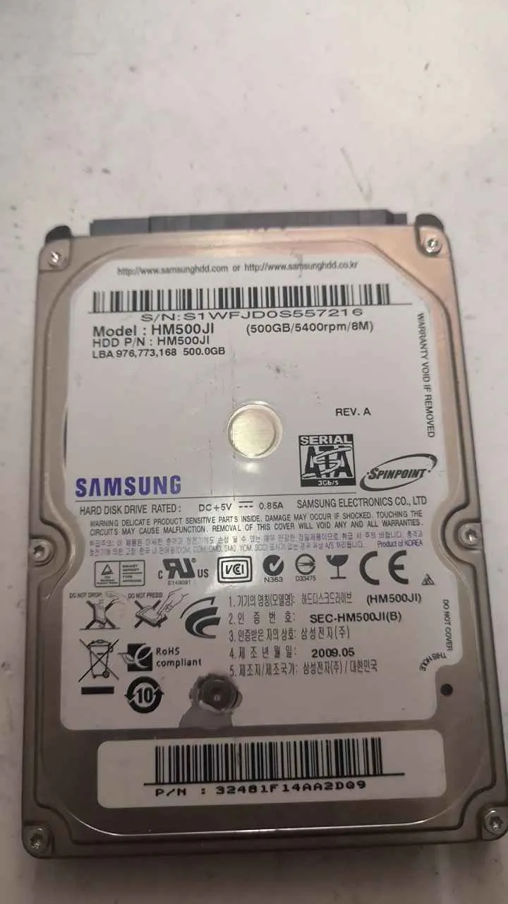 Samsung HM500JI S/N S1WFJD0S557216