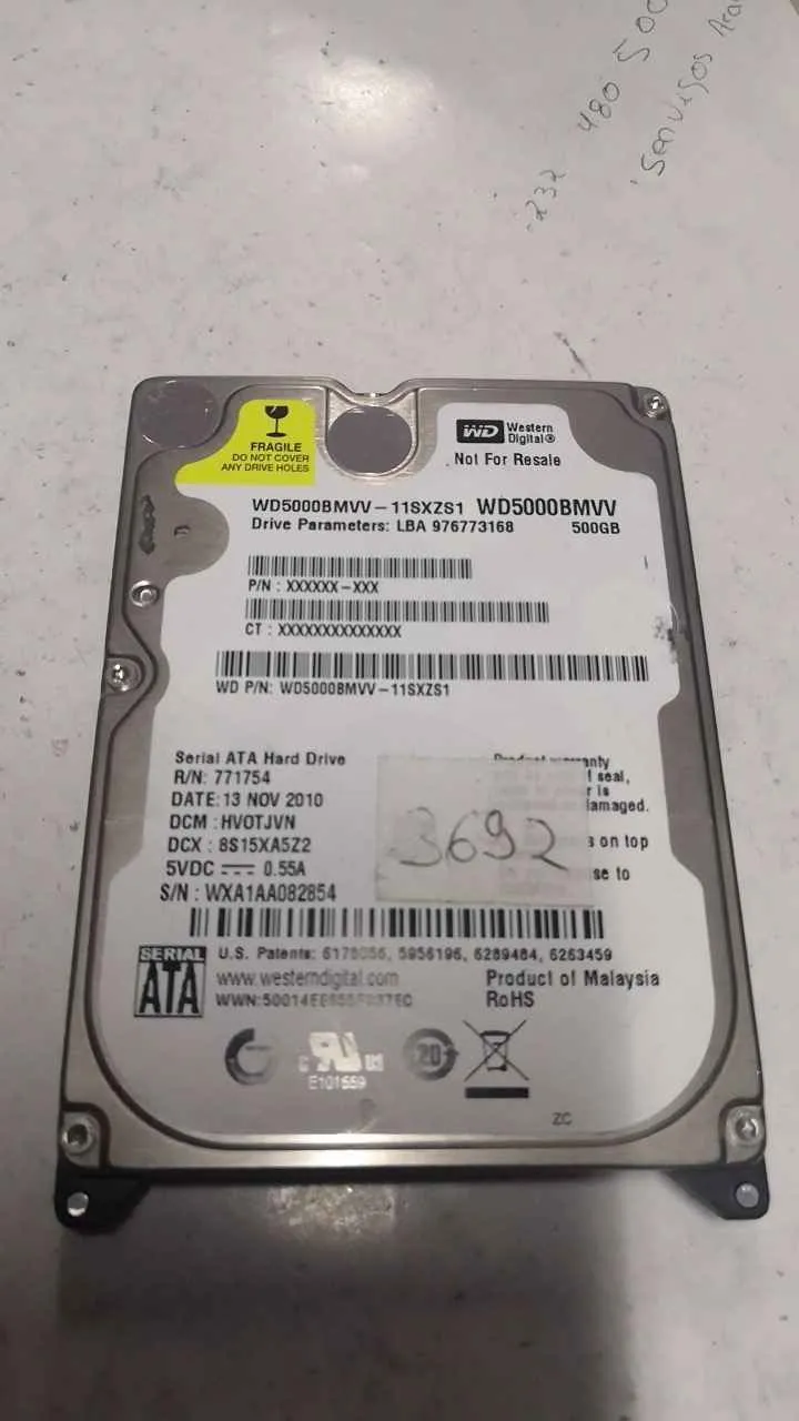 WD5000BMVV-11SXZS1