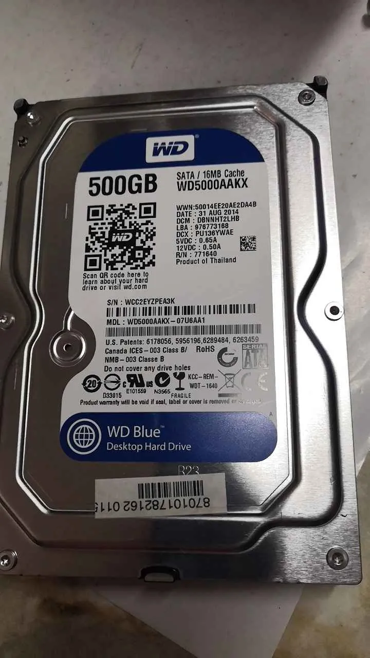 WD5000AAKX-07U6AA1