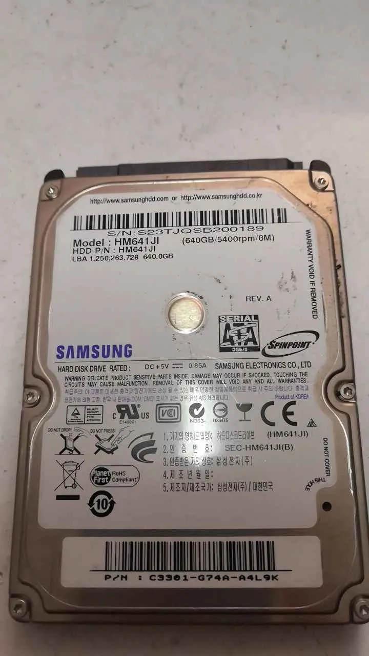 Samsung HM641JI S/N S23TJQSB200189