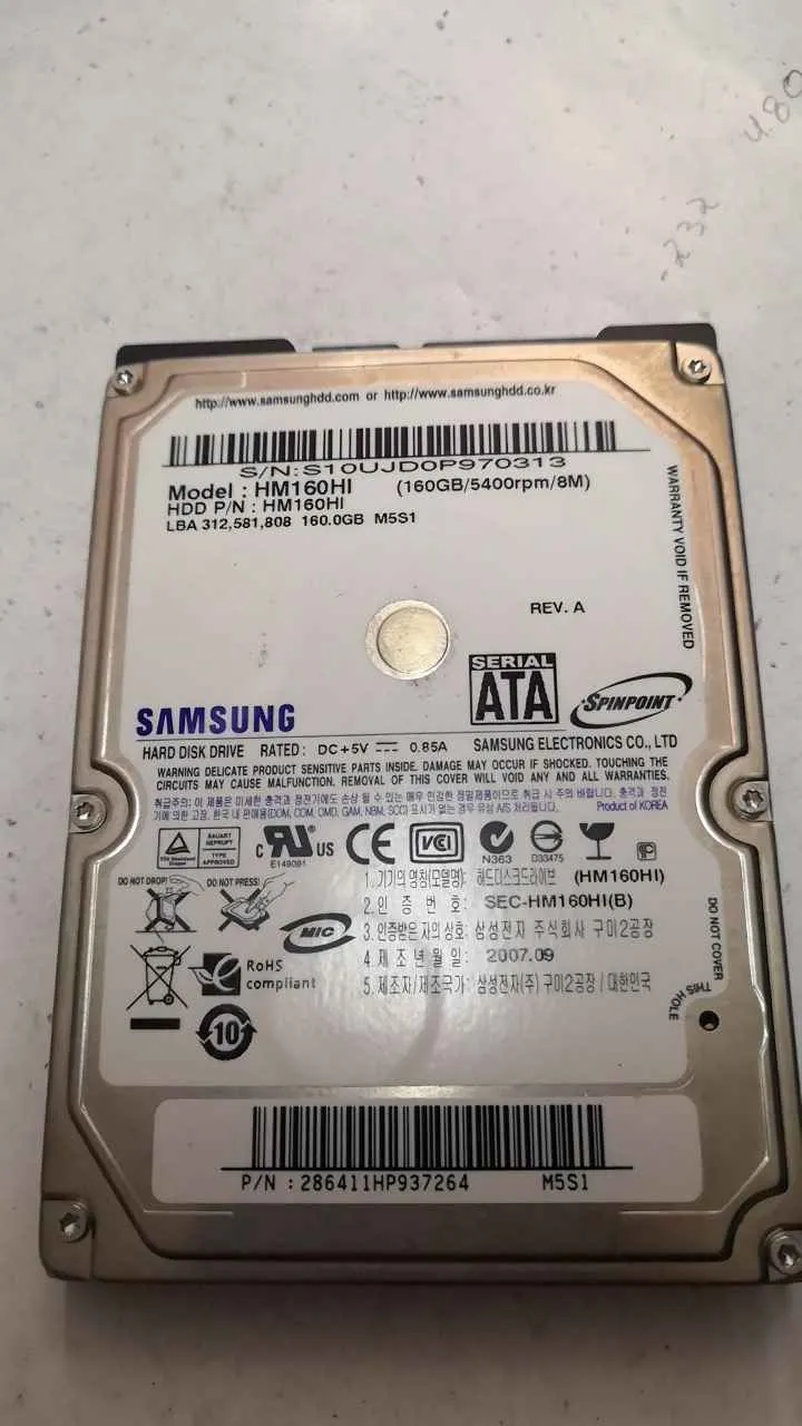 Samsung HM160HI S/N S10UJD0P970313