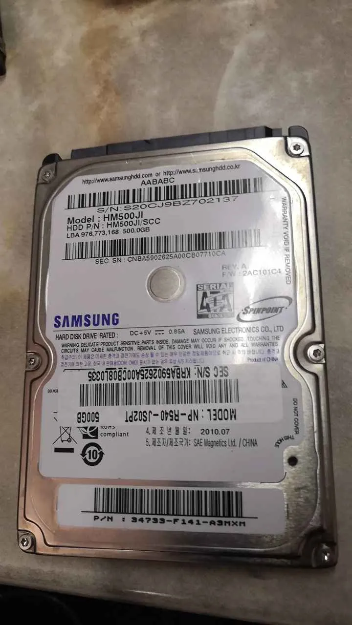 Samsung HM500JI S/N S20CJ9BZ702137