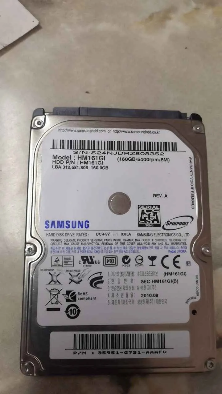 Samsung HM161GI S/N S24NJDRZ808352