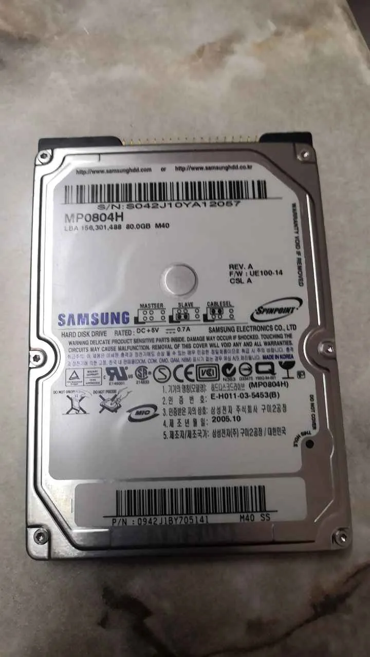 Samsung MP0804H S/N S042J10YA12057