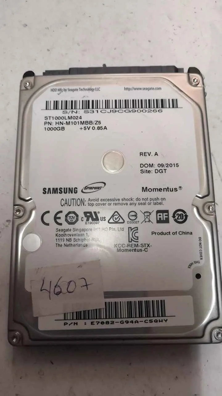 Seagate ST1000LM024 S/N S31CJ9CG900266