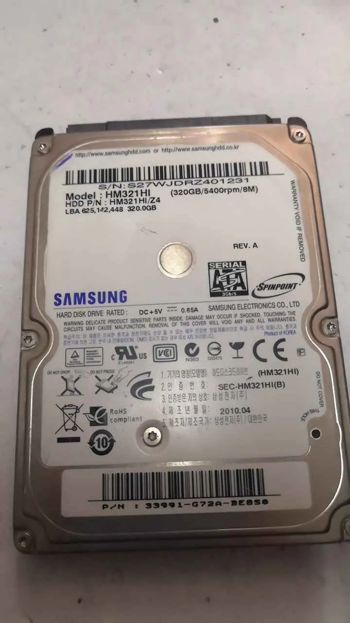 Samsung HM321HI S/N S27WJDRZ401231