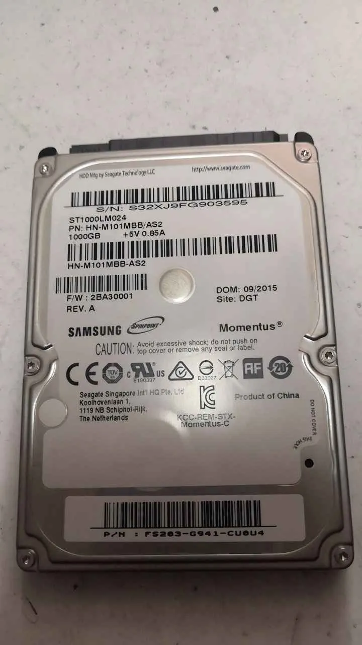 Seagate ST1000LM024 S/N S32XJ9FG903595