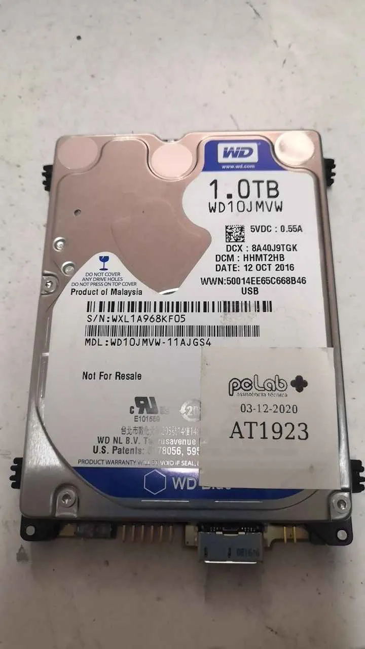 Western Digital WD10JMVW-11AJGS4 S/N WXL1A968KF05