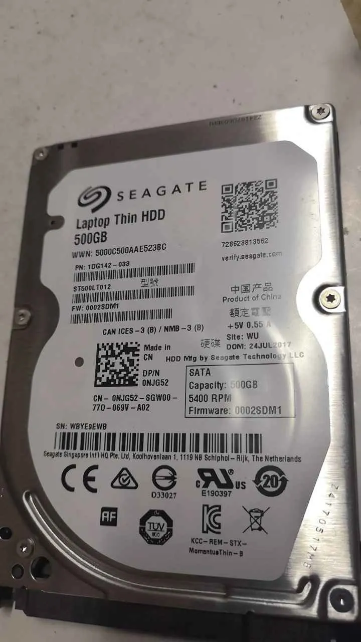 Seagate ST500LT012 S/N WBYE9EWB