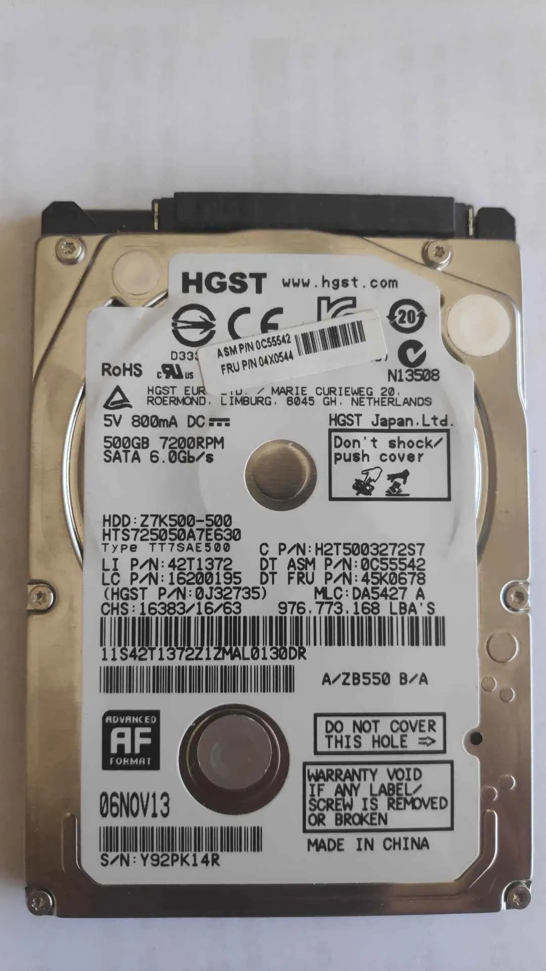 HTS725050A7E630